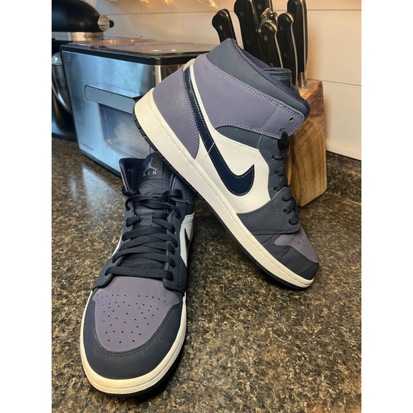 Nike Air Jordan 1 Mid Obsidian Sanded Purple - Picture 8 of 10